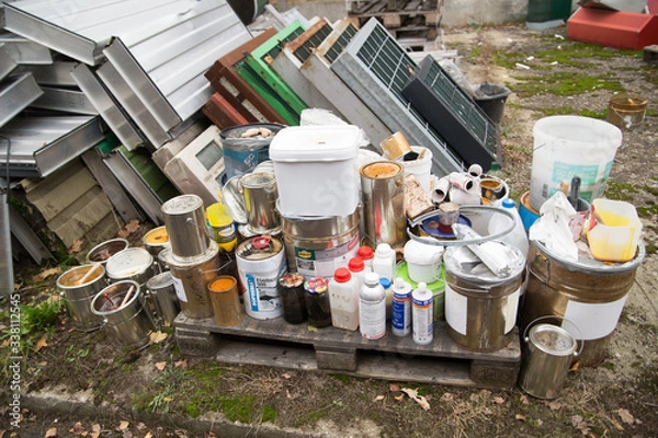 Fototapeta paint cans
