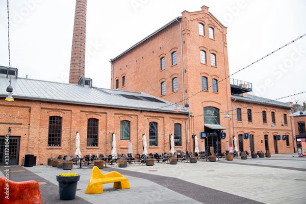 Fototapeta old factory complex