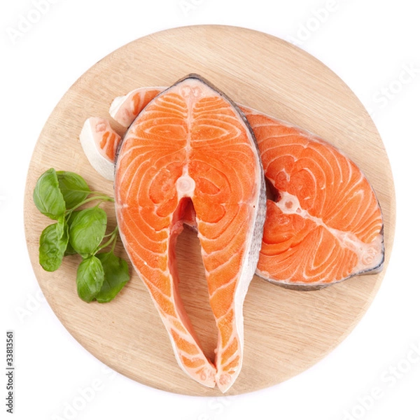 Obraz fresh salmon steak