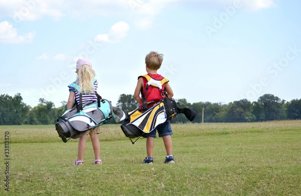 Obraz Mali golfiści