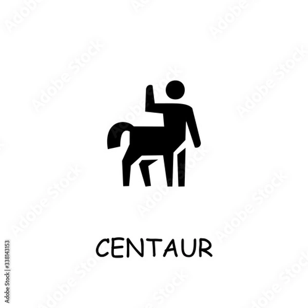 Fototapeta Centaur flat vector icon