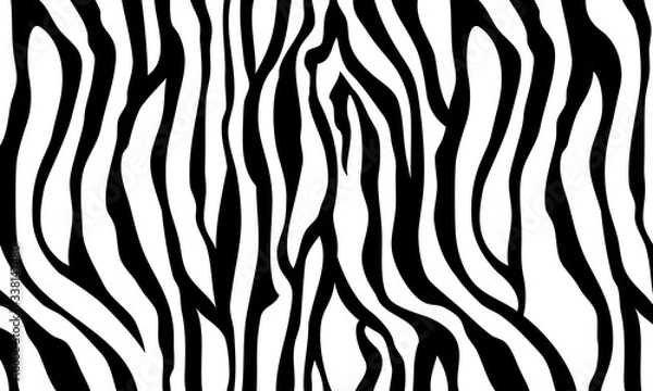 Fototapeta wzór skóry tygrysa czarno-biały nadruk