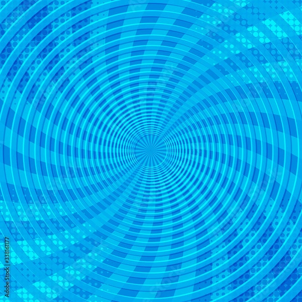 Fototapeta Abstract comic funny blue background