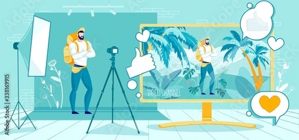 Obraz Creating Super Popular and Successful Video Chanel