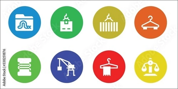 Fototapeta hook icon set