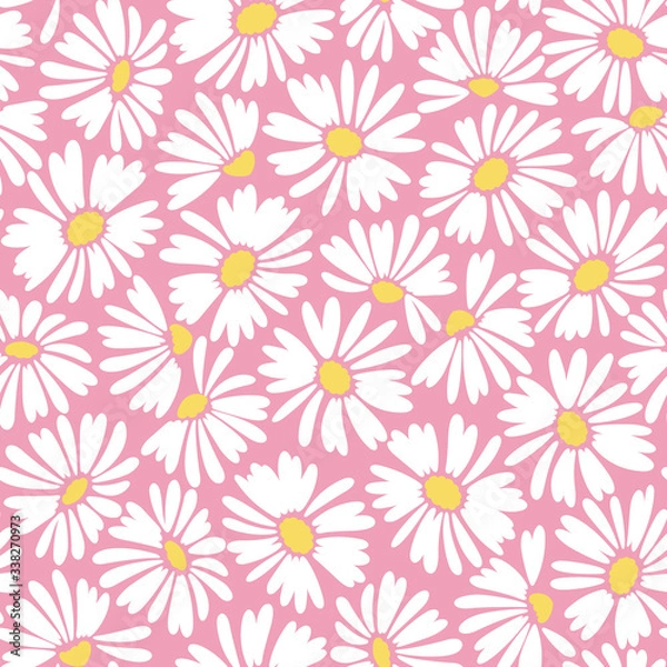 Obraz Seamless vector pattern of a beautiful flower,