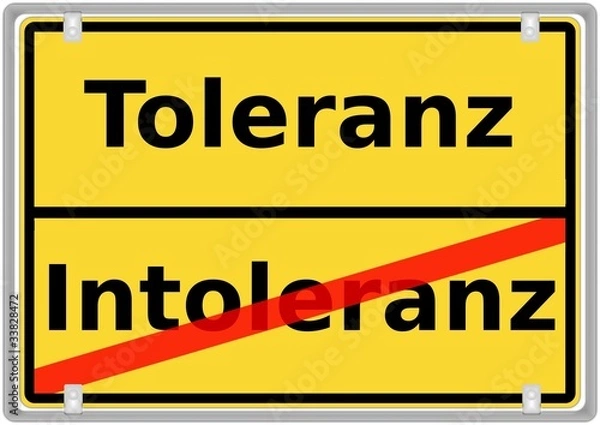 Obraz Toleranz vs. Intoleranz