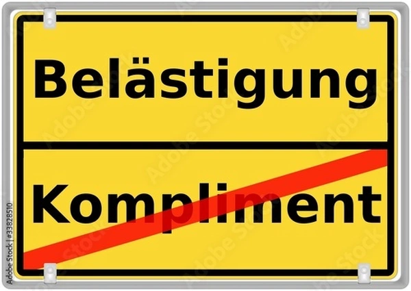 Obraz Belästigung vs. Kompliment