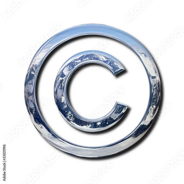 Obraz Chrome copyright symbol