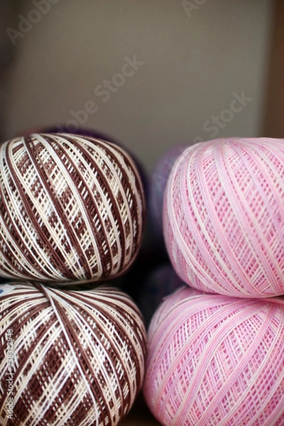 Obraz Colorful wool for knitting