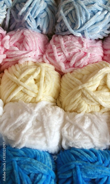 Obraz Colorful wool for knitting
