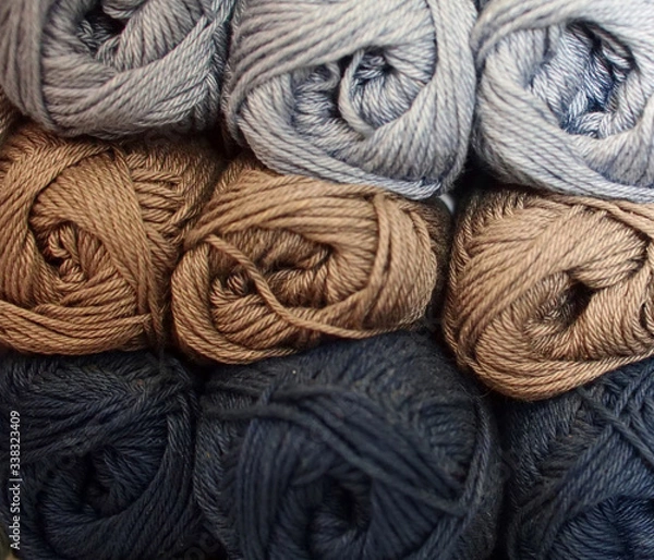 Obraz Colorful wool for knitting