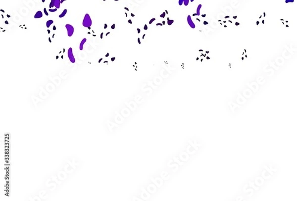 Fototapeta Light Purple vector pattern with chaotic shapes.