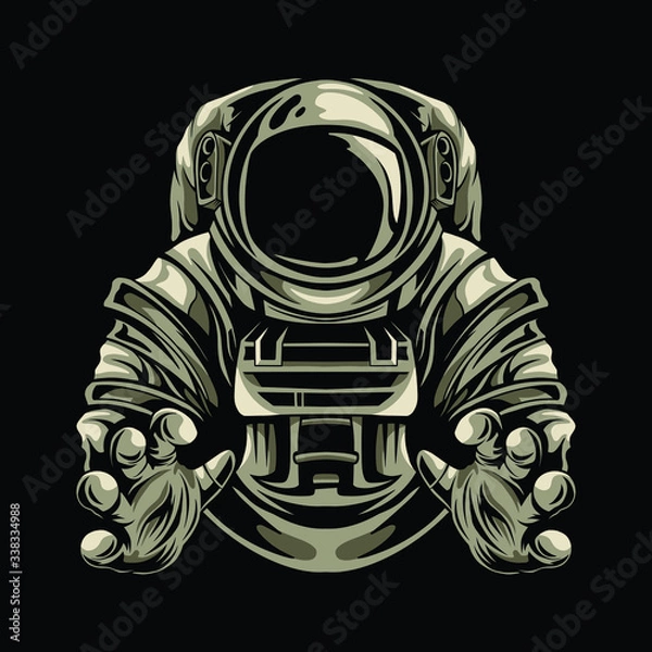 Obraz astronaut vector drawing vector illustration design
