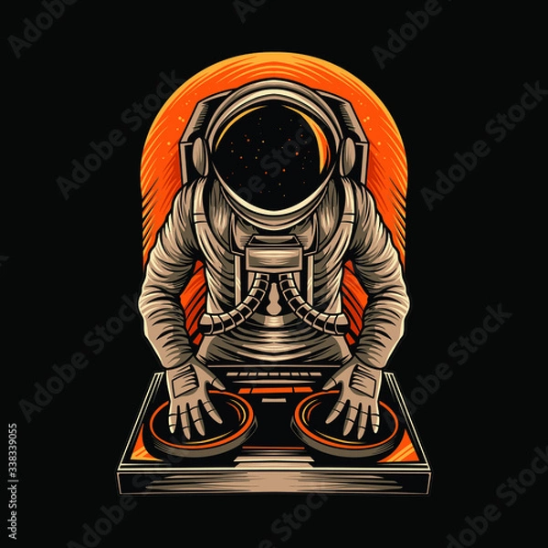 Obraz astronaut dj