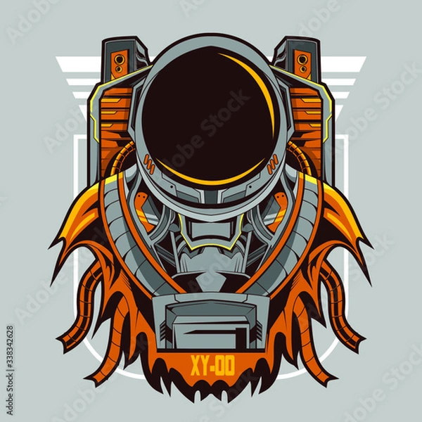 Obraz astronaut suit vector illustration design