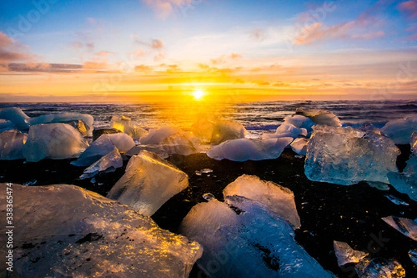 Obraz Playa Diamantes, Islandia