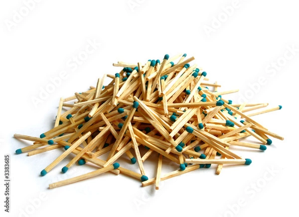 Obraz matches heap