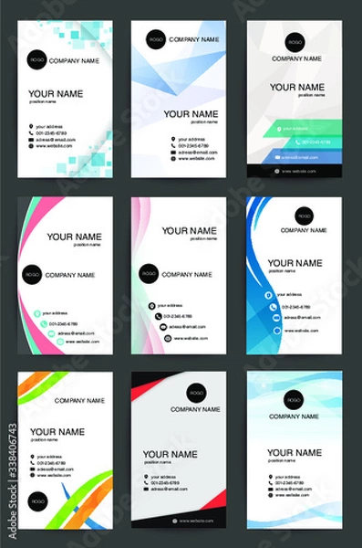 Obraz 名刺デザインテンプレート