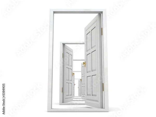 Fototapeta all doors are opened