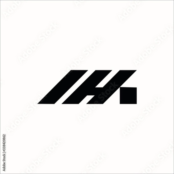 Obraz IHA letter logo template design vector