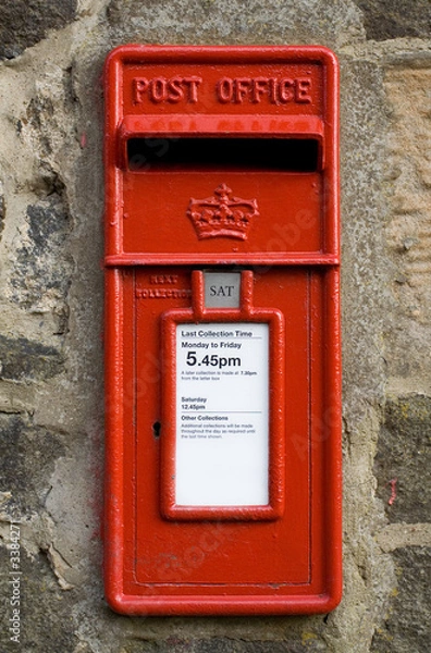 Fototapeta british red post box