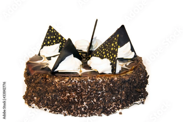 Obraz chocolate cake isoalted