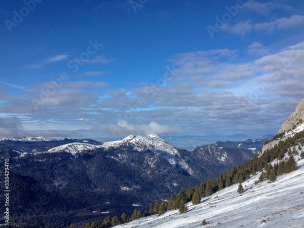 Obraz Winter Hike in the Alps