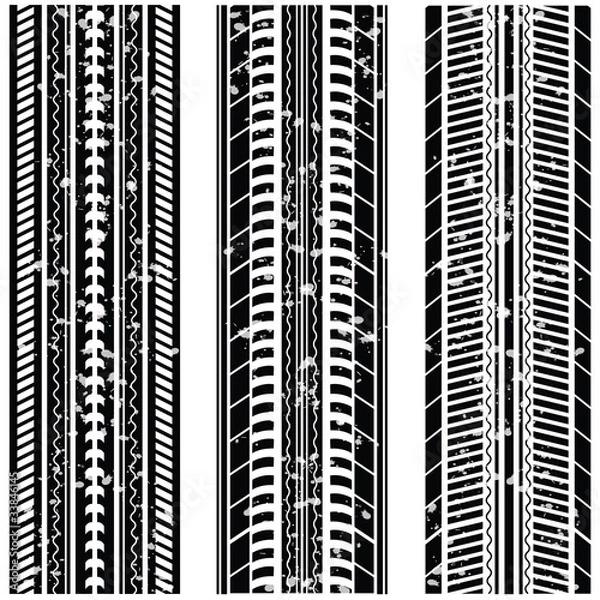 Obraz special tire tracks