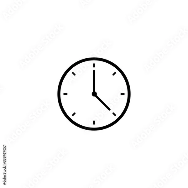 Fototapeta clock icon, timer icon, stopwatch icon vector design