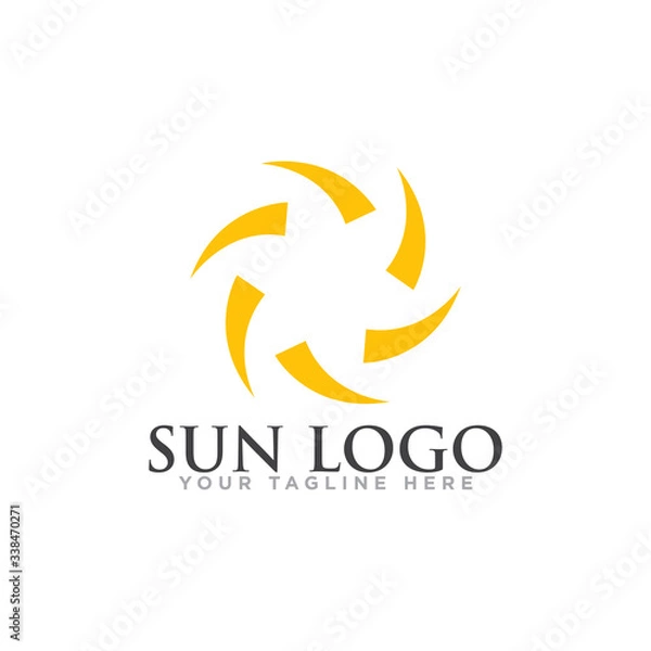 Fototapeta Sun Logo Design Vector Template