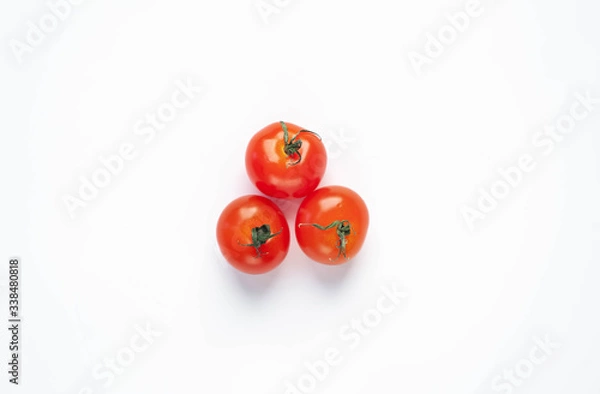 Obraz 
tomatoes on a white background
