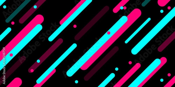 Obraz Colored modern background in the style of the social network. Digital background. Stream cover. Social media concept. Vector illustration.