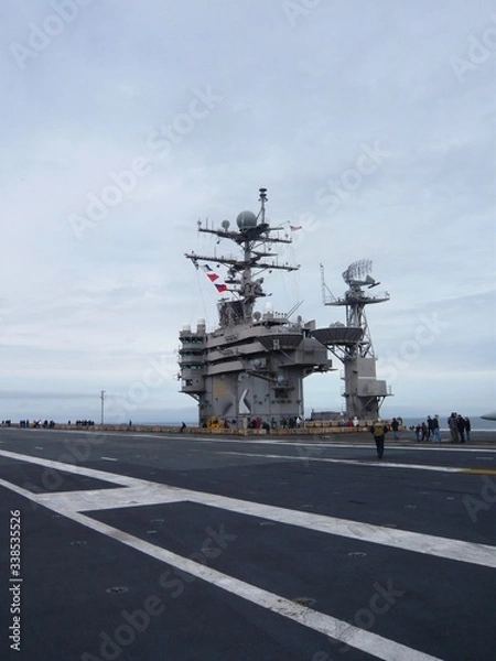 Fototapeta Control Tower Aircraft Carrier 