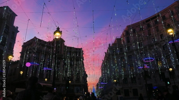 Fototapeta Madrid sundown