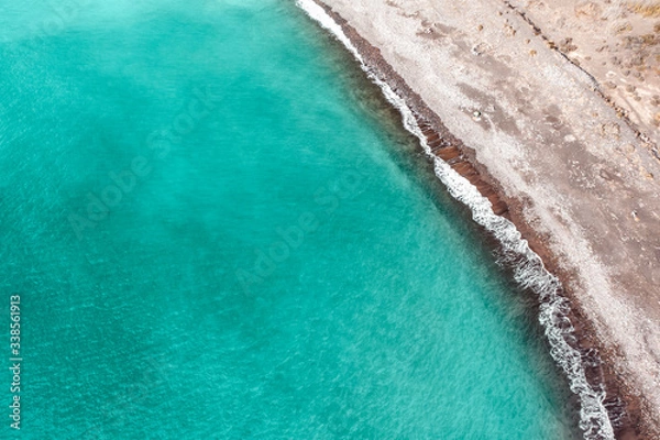 Fototapeta Aerial summer beach of free space for your decoration 