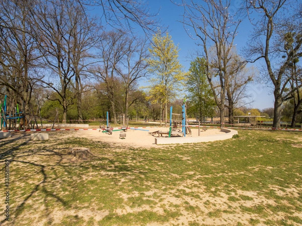 Obraz Abgesperrter Spielplatz