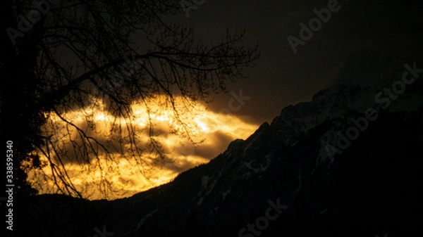 Obraz sunrise in the mountains