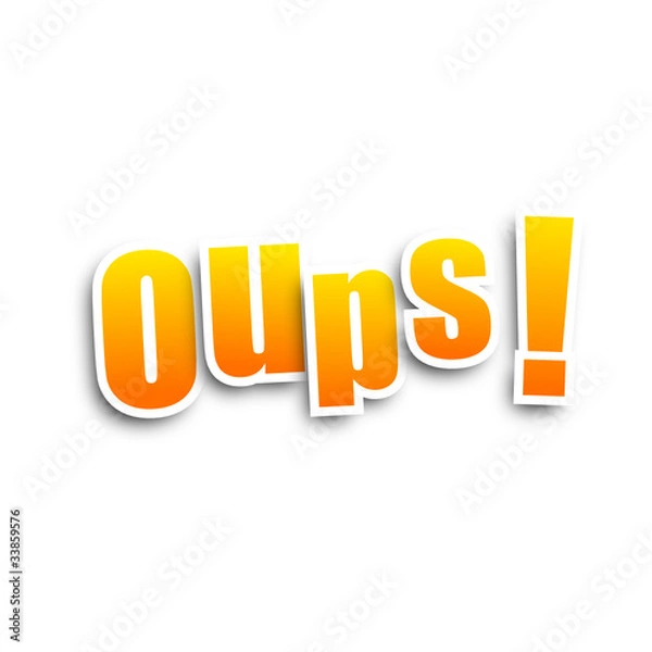 Obraz Onomatopoeia (Oups)