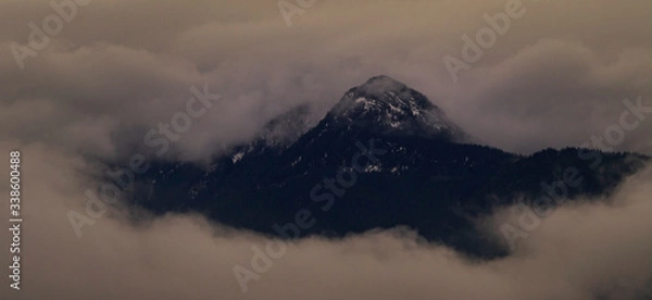 Obraz clouds over the mountains