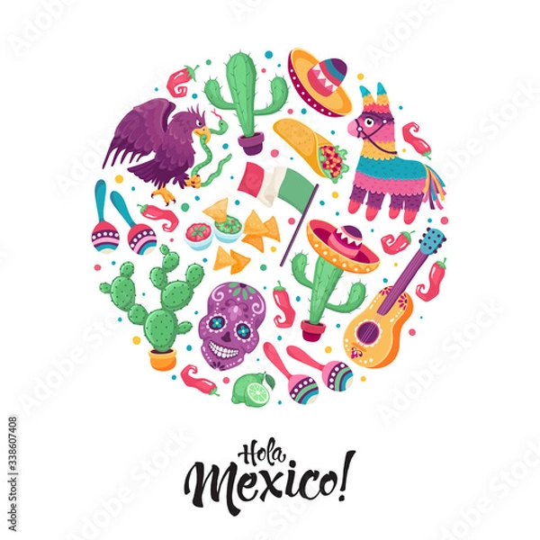 Obraz Hola mexico poster