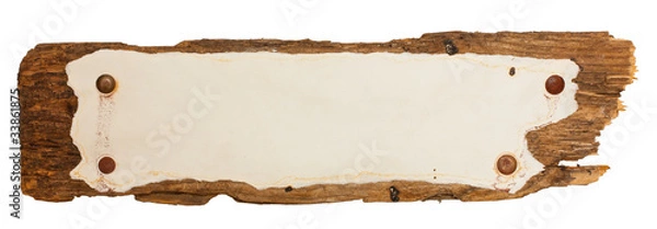 Obraz Weather-beaten old sign