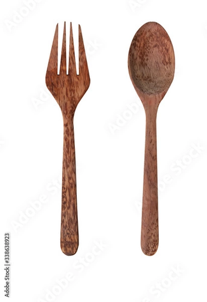 Obraz wooden spoon and fork