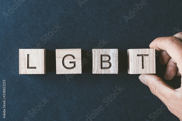 Obraz LGBT 木製ブロック