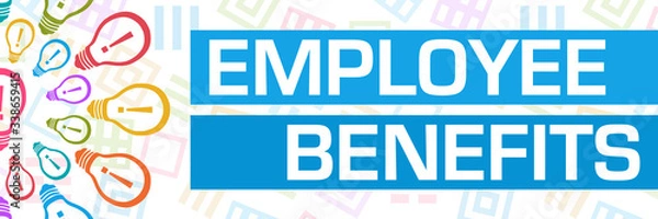 Fototapeta Employee Benefits Colorful Bulbs Circular Horizontal 