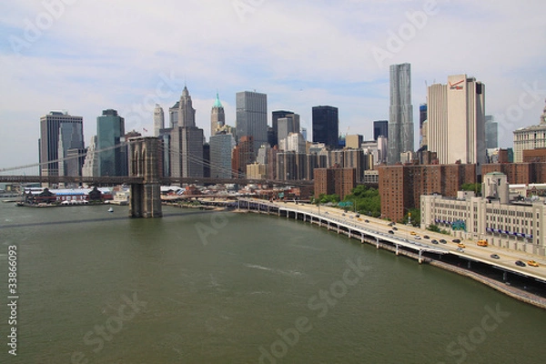 Fototapeta skyline de NYC