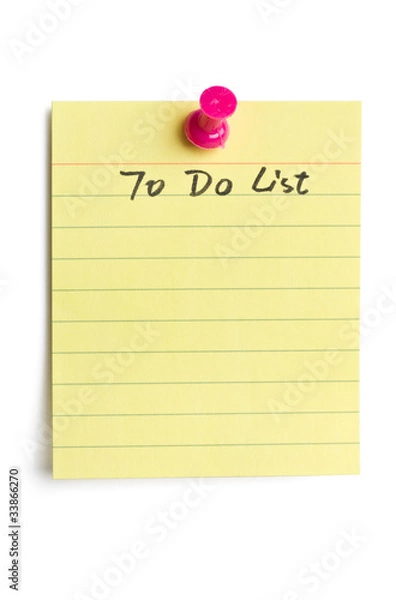 Fototapeta To do list