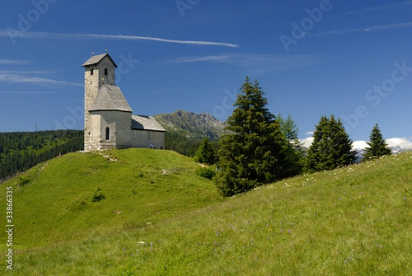 Obraz Kirche am Vigiljoch in Südtirol