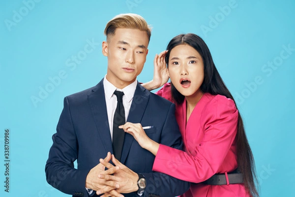 Obraz business people talking