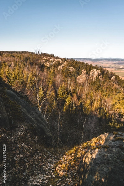 Obraz view of rocks and woods